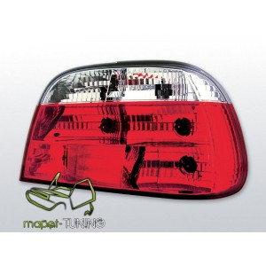 BMW E38 Sedan Clear Red/White LTBM19