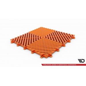 Modułowa posadzka "MAXTON Fast Floor" - Pomarańczowa