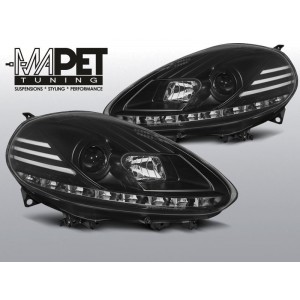 FIAT PUNTO EVO 10.09-12 BLACK DRL LED diodowe dzienne LPFI28