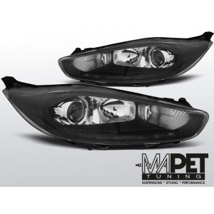 FORD FIESTA MK7 13- LED DRL BLACK - Diodowe do jazdy dziennej - LPFO69