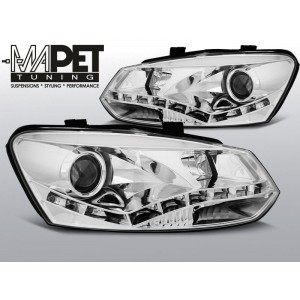 VW POLO 6R - DRL CHROM LED - diodowe dzienne - LPVWN3