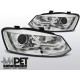 Lampy przód VW POLO 6R - CHROM LED - diodowe - LPVWN5