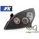 Lampy przód Opel Vectra C / Signum - 05-08 BLACK Angel Eyes DEPO LPOP66