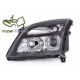 Lampy przód Opel Vectra C 02-04 clearglass BLACK Angel Eyes LPOP33 DEPO