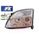 Lampy przód Opel Vectra C 02-04 clearglass CHROM Angel Eyes LPOP25 DEPO
