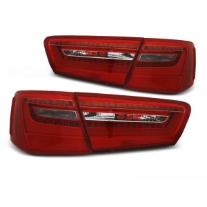 Lampy tył Audi A6 C7 4G Sedan - RED / WHITE LED BAR diodowe LDAUE5