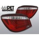 BMW E60 RED / WHITE LED BAR diodowe + diodowy kierunkowskaz LDBME8