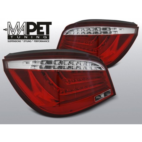 BMW E60 RED / WHITE LED BAR diodowe + diodowy kierunkowskaz LDBME8