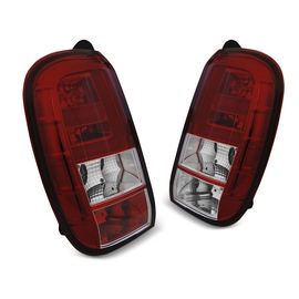 Lampy tył DACIA DUSTER 04.10- RED / WHITE LED BAR diodowe LDDA02