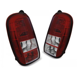 Lampy tył DACIA DUSTER 04.10- RED / WHITE LED BAR diodowe LDDA02
