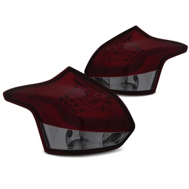 Lampy tył FORD FOCUS 3 HB 11-14 RED SMOKED LED BAR diodowe LDFO53