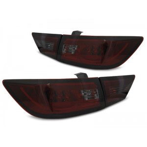 Lampy tył RENAULT CLIO IV HATCHBACK - SMOKED RED LED BAR diodowe LDRE03