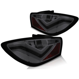 Lampy tył Seat Ibiza 6J 08-12 - Smoked Black LED BAR - diodowe LDSE23