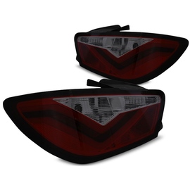 Lampy tył Seat Ibiza 6J 08-12 - RED SMOKED LED BAR - diodowe LDSE22