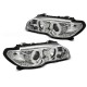 Lampy przód BMW E46 Coupe Cabrio 03-06 Angel Eyes CHROM CCFL Xenon LPBMH4