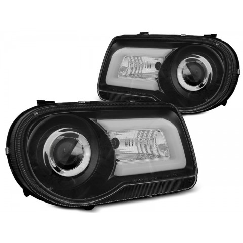 Lampy przód CHRYSLER 300C - BLACK TUBE LIGHT LED LPCH22