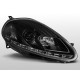 Lampy przód Fiat Grande Punto 08-09 - BLACK LED - diodowe LPFI26