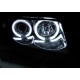 Lampy przód Audi A4 B5 94-98 - BLACK Angel Eyes CCFL LED LPAUD7
