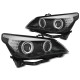 Lampy przód BMW E60 / E61 03-07 CHROM Angel Eyes CCFL LED LPBMH9