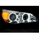 BMW E60 / E61 03-07 BLACK Angel Eyes CCFL + kierunkowskaz LED LPBMH9