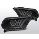 Lampy przód FORD MUSTANG V - BLACK LED z dynamicznym kierunk. LPFO71