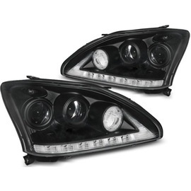 Lampy przód LEXUS RX 330 / 350 - BLACK LED DIODOWE LPLE06