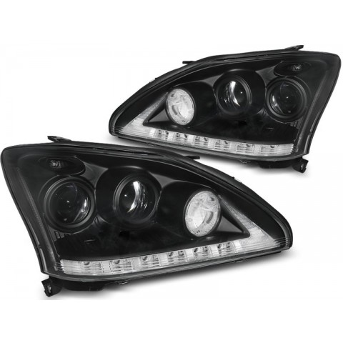 Lampy przód LEXUS RX 330 / 350 - BLACK LED DIODOWE LPLE06