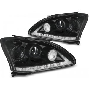 Lampy przód LEXUS RX 330 / 350 - BLACK LED DIODOWE LPLE06