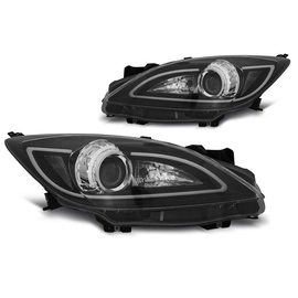 Lampy przód MAZDA 3 - BLACK TUBE LIGHT - LED LPMA09