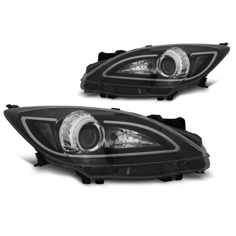 Lampy przód MAZDA 3 - BLACK TUBE LIGHT - LED LPMA09
