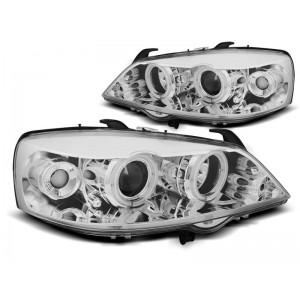 Lampy przód Opel Astra G - CHROM Angel Eyes CCFL LPOPA4