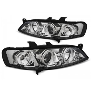 Lampy przód Opel Vectra B 99-02 - Chrom Angel Eyes CCFL LPOPA6