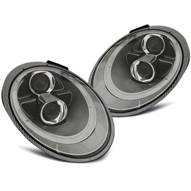 Lampy przód PORSCHE 911 (997) 04-09 SILVER TUBE XENON - ksenonowe LPPO05