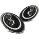 Lampy przód PORSCHE 911 (997) 04-09 BLACK TUBE XENON - ksenonowe LPPO06