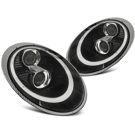 Lampy przód PORSCHE 911 (997) 04-09 BLACK TUBE XENON - ksenonowe LPPO06