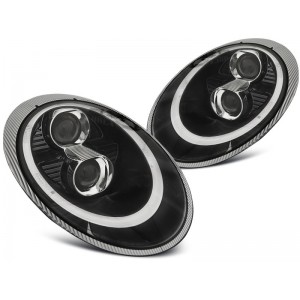 Lampy przód PORSCHE 911 (997) 04-09 BLACK TUBE XENON - ksenonowe LPPO06