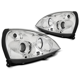 Lamy przód Renault Clio 2 01-05 Angel Eyes CCFL CHROM - ringi LPRE33