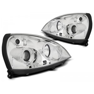 Lamy przód Renault Clio 2 01-05 Angel Eyes CCFL CHROM - ringi LPRE33