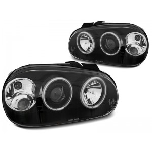 VW Golf 4 - BLACK Angel Eyes CCFL soczewka ringi CCFL LPVWN8