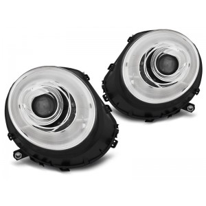 Lampy przód Mini Cooper 06-14 Tube LED CHROM - diodowe LPMC12