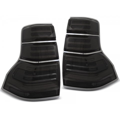 Lampy tył Toyota Land Cruiser 150 Black LED - diodowe LDTO22