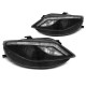 Lampy przód Seat Ibiza 6J 08-12 BLACK LED - diodowe kierunkowskazy LPSE34