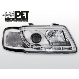 Lampy przód Audi A3 96-00 - CHROM LED - LPAU27