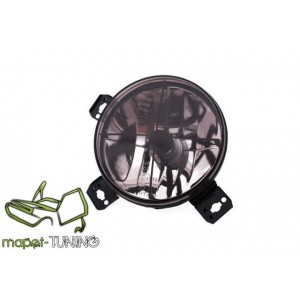 VW Golf 2 clear BLACK - Halogeny w grill ciemne z krzyżem LPVW92