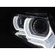 Lampy przód BMW E90 / E91 Xenon Angel Eyes CHROM Ringi 3D LED LPBMM9