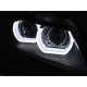 BMW E90 / E91 Xenon Angel Eyes BLACK diodowe Ringi 3D LED LPBMN0