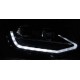 Lampy przód VW T6 15-19 BLACK LED DRL - diodowe światła dzienne LPVWT4