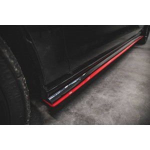 Poszerzenia Progów ABS - VW Golf 7 GTI TCR RED - czerwone