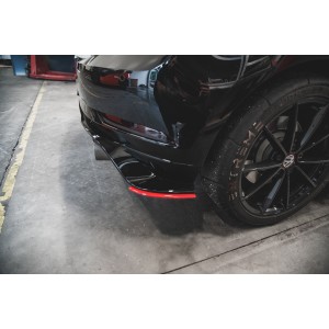 Splittery Boczne Tylnego Zderzaka ABS - VW Golf 7 GTI TCR RED - czerwone