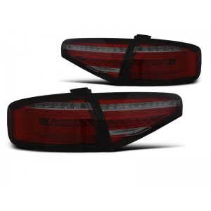 Lampy tył Audi A4 B8 Sedan - RED SMOKE LED BAR - Diodowe LDAUH4